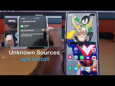 Galaxy S10 Unknown Sources Updated Location and how to install .apk files