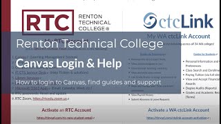 RTC Canvas Login Steps & Help