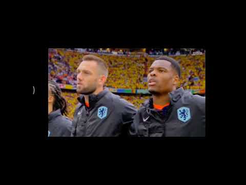 Netherlands vs Romania National Anthem - EURO 2024 Round of 16