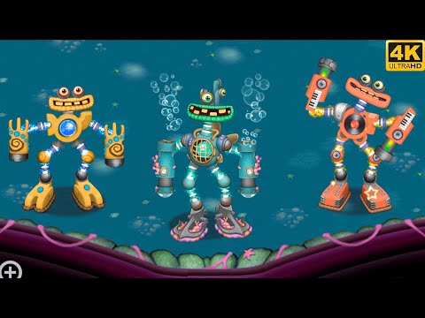 Wubbox & Rare Wubbox & Epic Wubbox - Water Island (Trio) 4k