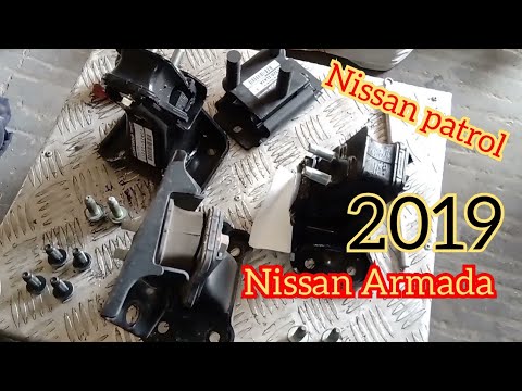 How to chenge engine mount Nissan patrol. Nissan Armada 2019