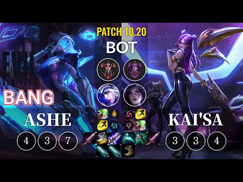 EG Bang Ashe vs Kai'Sa Bot - KR Patch 10.20