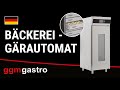 Bäckerei Gärautomat PREMIUM - 800x980mm - 1 Tür - für Fermentation