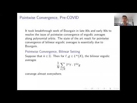 Ben Krause (KCL): Pointwise Ergodic Theorems for Non-Conventional Bilinear Polynomial Averages