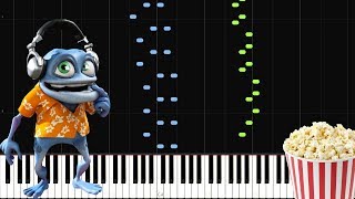 Popcorn - Crazy Frog [Piano Tutorial] (Sheet Music/Piano Cover/Synthesia)