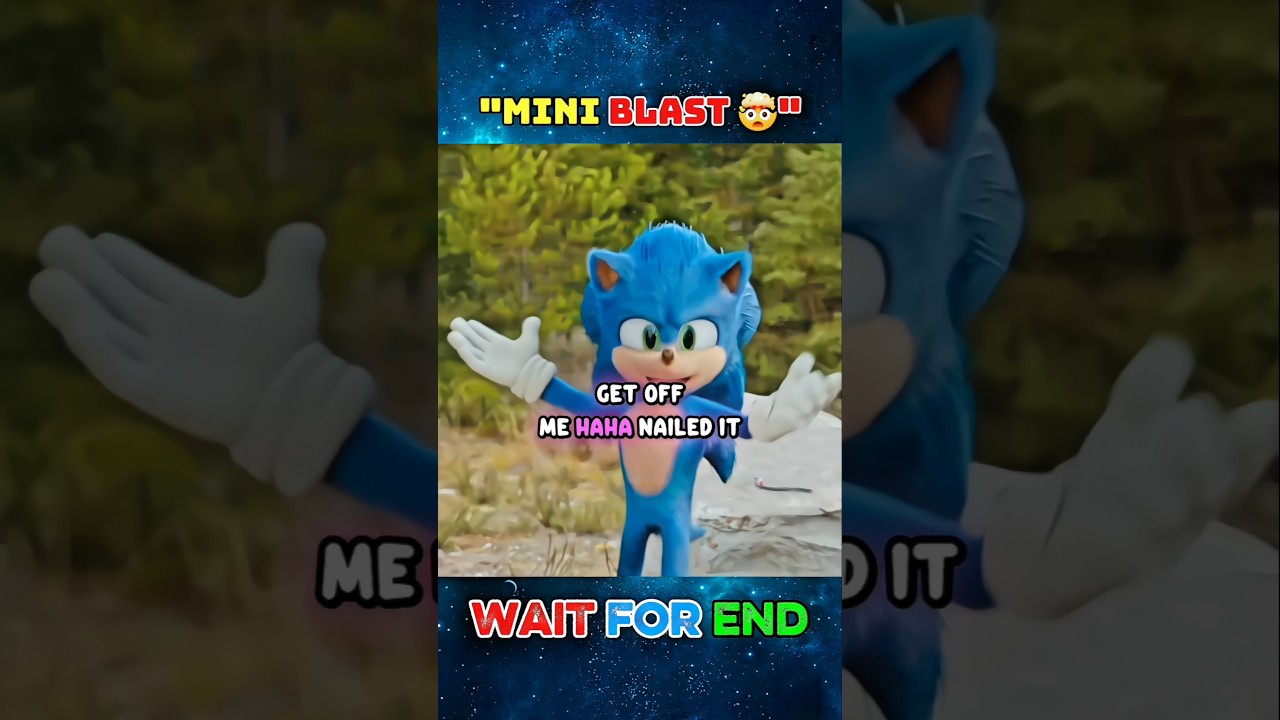 Sonic Funny Bomb Scene 😂 | Sonic Shocked Explosion #shorts #sonic #sonicthehedgehog