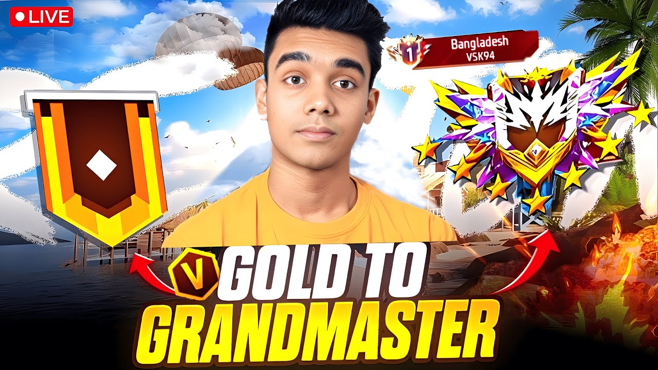 Free Fire Grandmaster Rank Push Live! Free Fire Live bd #freefire #live #ff #fflivebd #shorts