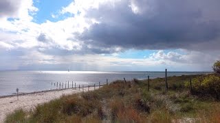 Entspannungsmusik Wellenrauschen & Piano - 30 min. Strand, Meer, Boote und Wolken