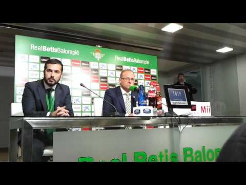 Rueda de prensa Pepe Mel Betis - Sevilla