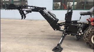 Category 1 BH5600 3 Point Hitch PTO Hydraulic Farm Tractor Backhoe Attachment Excavator Review