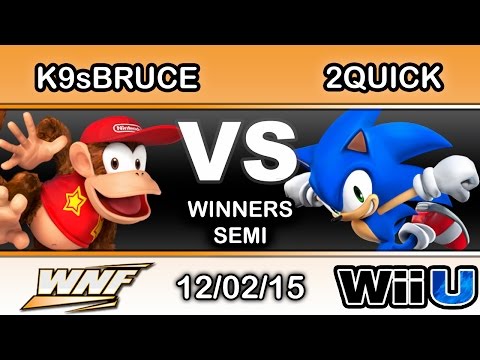 WNF S4E7 – DP | K9sBruce (Diddy Kong) Vs. PC | 2quik (Sonic) Winners Semi - Smash Wii U
