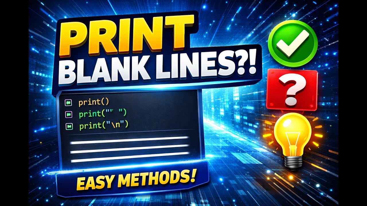 #214 Python Print Blank Empty Lines