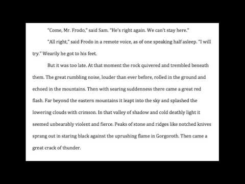 The Lord of the Rings Read in a Country Accent