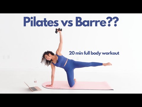 Full body Sculpt Workout. 20 min Pilates Barre workout for toned arms, abs and thighs