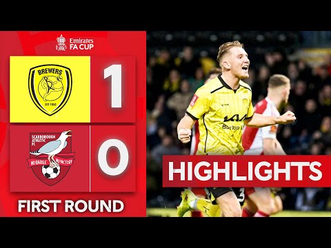 Kalinauskas Sends The Brewers Through | Burton Albion 1-0 Scarborough Athletic Emirates FA Cup 24-25