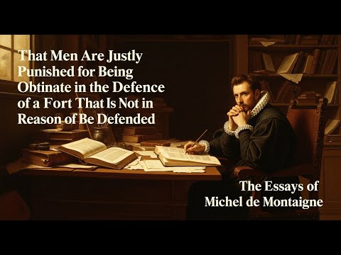 Video thumbnail for Essays of Michel de Montaigne (Chap. 1.14)