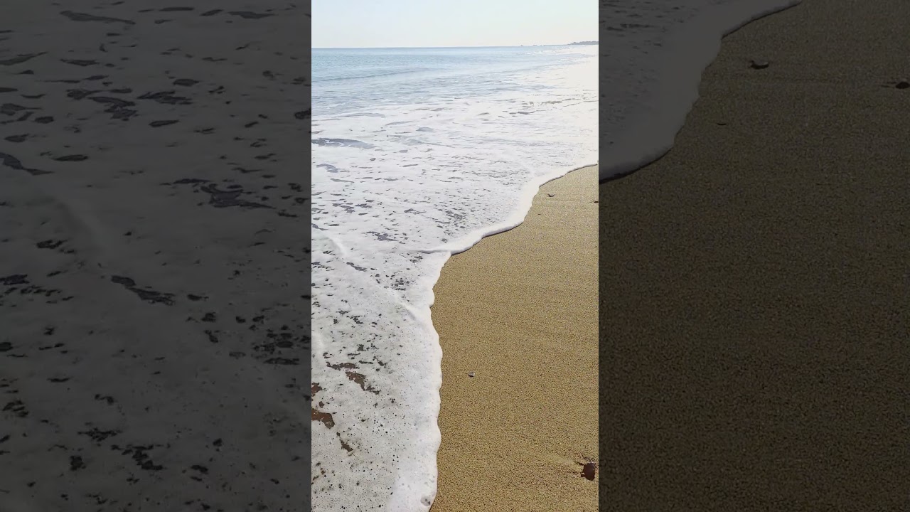 【自然の音 - 3min】砂浜の波跡