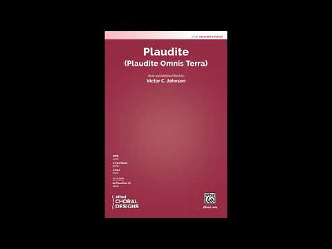 Plaudite (Plaudite Omnis Terra) (SATB), by Victor C. Johnson – Score & Sound
