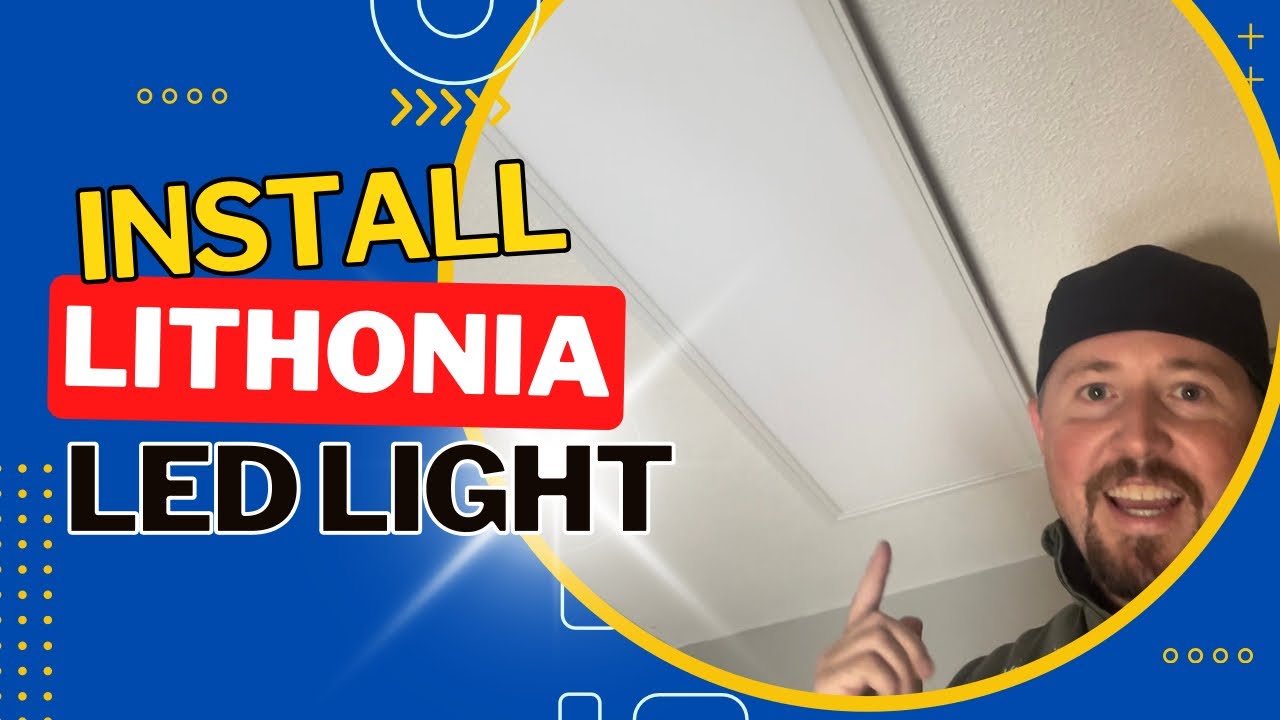 HOW TO Install Lithonia Lighting LED Flat Luminaire + HONEST REVIEW //  Fluorescent Replacement!