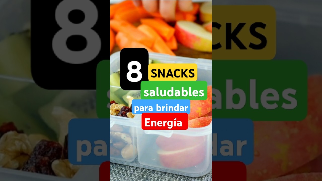 8 SNACKS SALUDABLES RECOMENDADOS PARA BRINDAR ENERGÍA #shorts