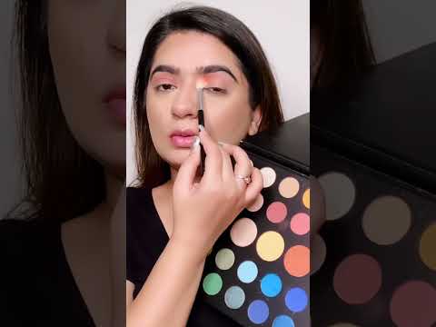 Sunset eye makeup look