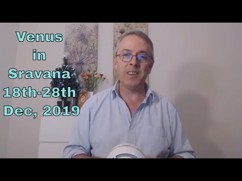 Comes Out in the Wash! - Venus in Sravana 18th 28th Dec, 2019