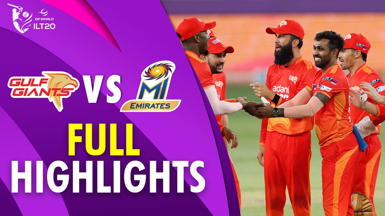Full Highlights | Gulf Giants vs MI Emirates | Match 3 | DP World ILT20 | M3Y1U