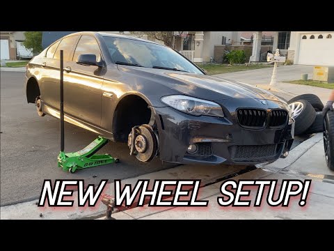 NEW WHEEL SETUP ON THE 550I (WIDE REAR)