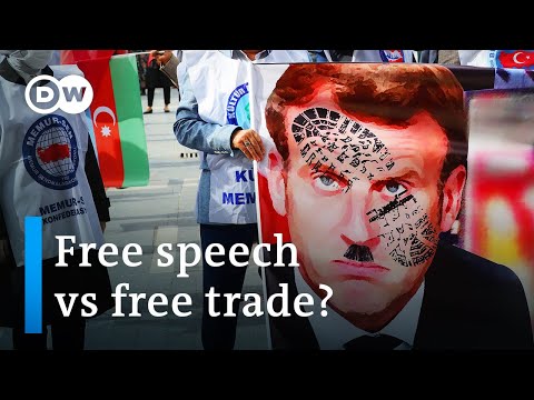 埃爾多安抵制法國的呼聲在穆斯林世界迴盪｜DW News (Erdogan's France boycott call echoes throughout Muslim world | DW News)