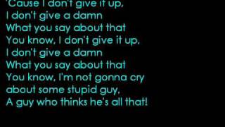 I Don&#39;t Give - Avril Lavigne (LYRICS)