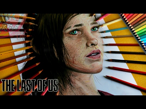 Drawing : The Last of Us : Ellie : Playstation 4 / Lookfishart Video