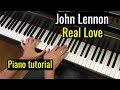 How to play: John Lennon - Real Love | Piano tutorial: chords, melody, accompaniment