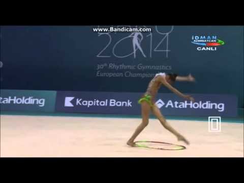 Veronika Polyakova - Hoop, European Championships 2014, qualification