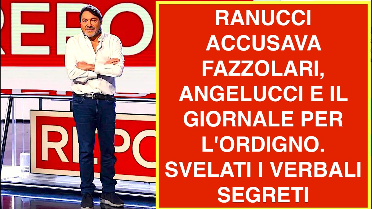 RANUCCI ACCUSAVA FAZZOLARI, ANGELUCCI E IL GIORNALE PER L'ORDIGNO. SVELATI I VERBALI SEGRETI