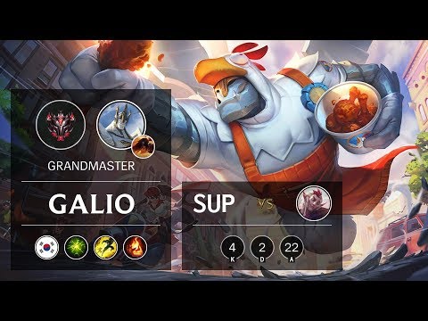 Galio Support vs Rakan - KR Grandmaster Patch 9.13