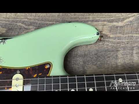 MyDream Partcaster Custom Built - Surf Green over Sunburst Izabella image 13