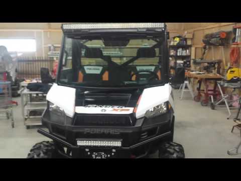 52" curved LED light bar on Polaris Ranger 900