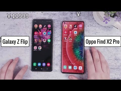 Galaxy Z flip VS Oppo FInd X2 Pro || Speed Test Comparison ||【Known Mobile】
