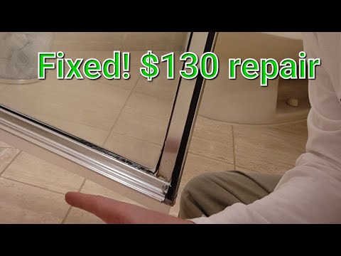 How to install an aluminum shower drip rail. #handyman #diy