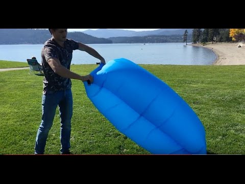 How to inflate laybag, lazy bag, air sofa, air lounge, infla...