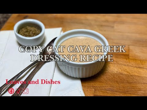 Copycat Cava Greek Dressing Recipe