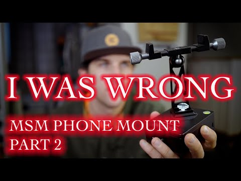Follow up to my Move Shoot Move phone mount video. How to get the best results with MSM phone mount!
