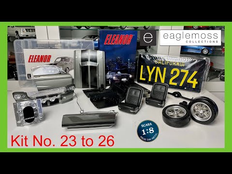 1:8 Eleanor Mustang - Eaglemoss [Project update, No. 23 to 26] + metallic license plate