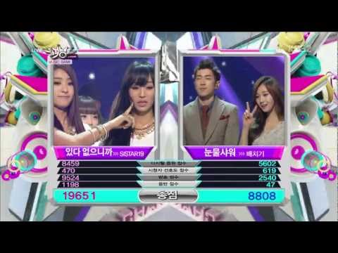 130215 Music bank This week's Winner - Sistar19 Gone not around any longer