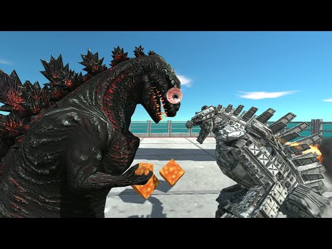Escape Deadly Ballista Arrows and Lava Ball | Epic Battle vs Overpowered Mechagodzilla | ARBS