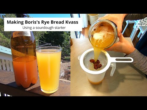Making Boris's Rye Bread Kvass. It's the Most Delicious Fermented Drink! (full process demo)