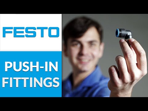 153048 FESTO - Push-in fitting | angled 90°; -0.95÷6bar; Gasket