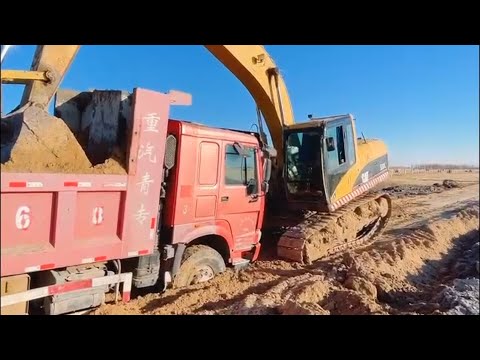 The wonderful video moment of the thrilling rescue deep in the truck!