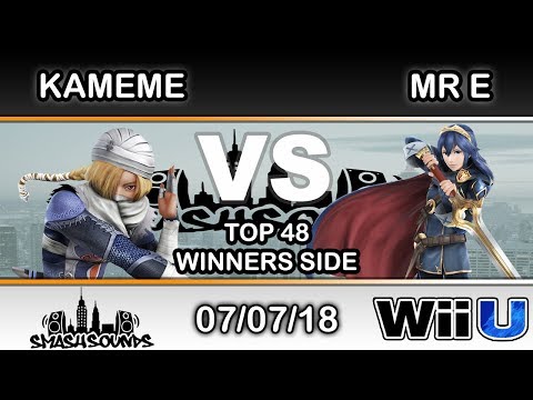 Smash Sounds - DNG | Kameme (Sheik) Vs W2W | Mr E (Lucina) Top 48 Winners Side - Smash 4