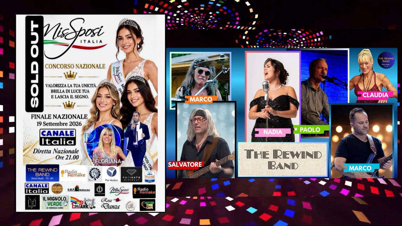 The Rewind Band |  🎤 LIVE Disco Music 70 - 80🎶 SPECIALE MisSposi - Canale Italia